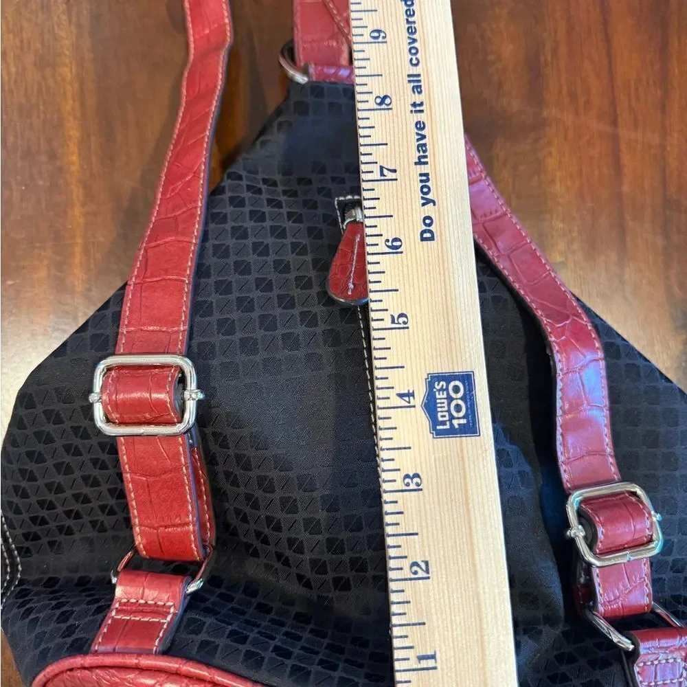 Nine & Company Unique Leather and Canvas Backpack
